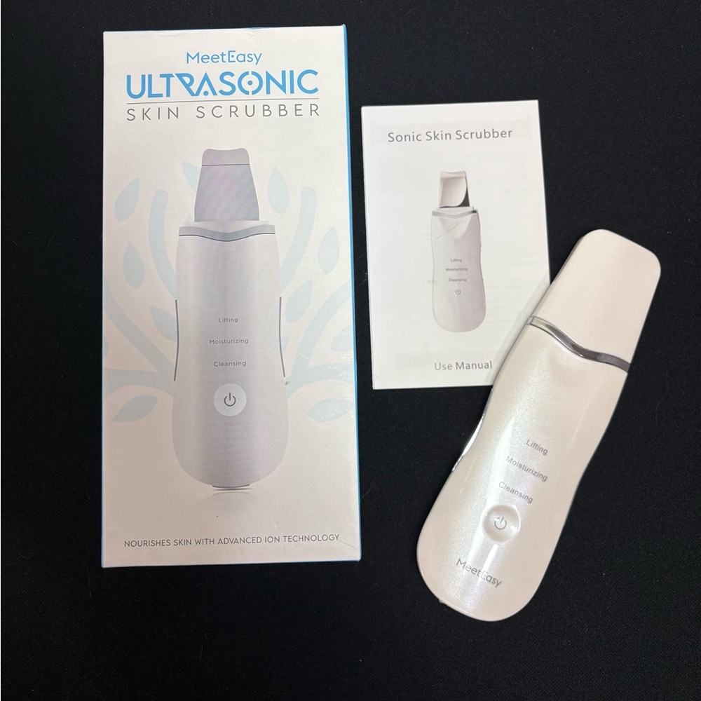 Ultrasonic Skin Scrubber by Meet Easy Lifting - Moisturizing - Cleansing